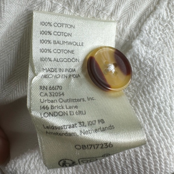 Free People “We the Free Cassandra” Oversized Blazer — Ivory / Cream, Size Large - Picture 6 of 6